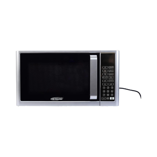 General Gold 25L Microwave Oven with Digital Control, 900W Power, Silver Finish with Grey Cavity, Compact and Efficient Design