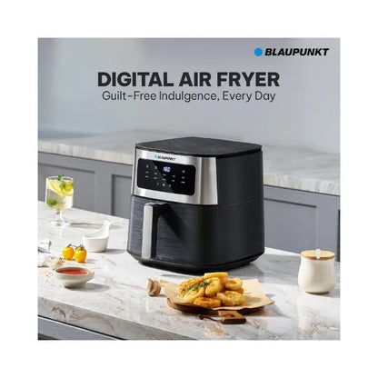 Blaupunkt Digital Air Fryer 1500W – 5L Large Capacity, 10 Preset Cooking Menus, Rapid Air Circulation, LED Display, Cool Touch Design, Low Oil Frying, Non-Stick Basket