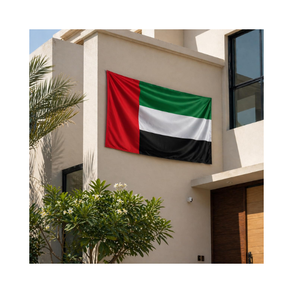 UAE Flag Large– Premium Quality Stitched UAE Flag for Villa, Building, Office, Flat National Day
