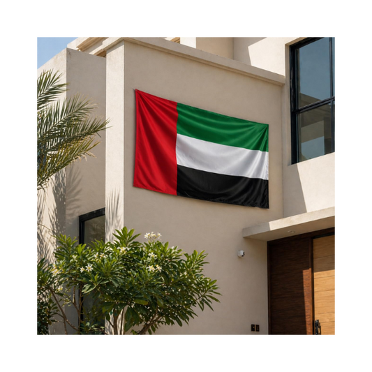 UAE Flag Large– Premium Quality Stitched UAE Flag for Villa, Building, Office, Flat National Day