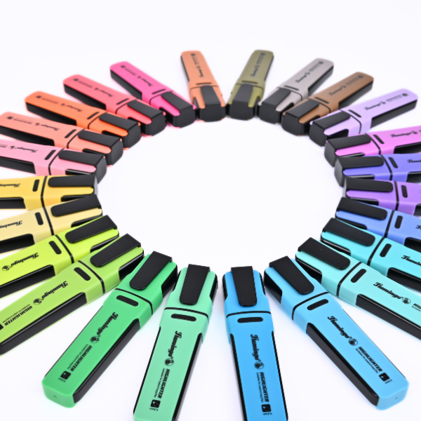 Flamingo Highlighters - 30 Assorted Colors - Quick-Drying & Non-Toxic