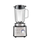 GeneralGold Table Blender 1800W,Stepless Speed Control, Pre-Programmed Modes, 1.5L Glass, 1.75L Plastic Jars, Stainless Steel Blade, Ice Crusher, Safety Lock