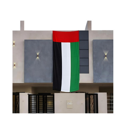 UAE Flag Large– Premium Quality Stitched UAE Flag for Villa, Building, Office, Flat National Day
