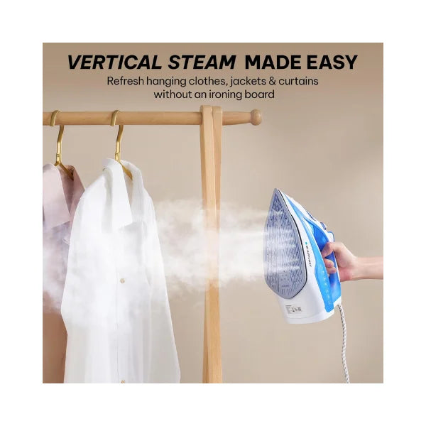 Blaupunkt Steam Iron 2400W – Ceramic Soleplate, Vertical & Burst Steam, Anti-Drip, Anti-Calc, Self-Cleaning, Auto Shut-Off, 280ml Tank, Stylish Design, 2-Year Warranty