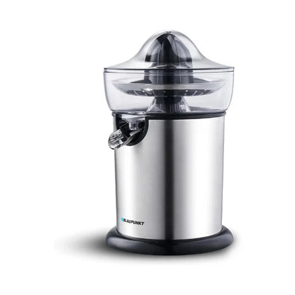 Blaupunkt Citrus Juicer 130W – Stainless Steel Body, Cone & Filter, Drip-Stop Spout, Easy Clean, Compact Design, Dust Cover Lid, Quick Juicing for Oranges & Lemons