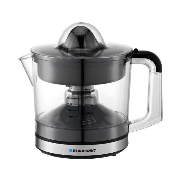 Blaupunkt Citrus Juicer 40W – 750ml Bowl, 2-Way Rotation, 2 Cones for All Citrus Fruits, Pulp Control, Easy Pour Spout, Dust Cover, Easy Clean, Cord Wrap, 2-Year Warranty