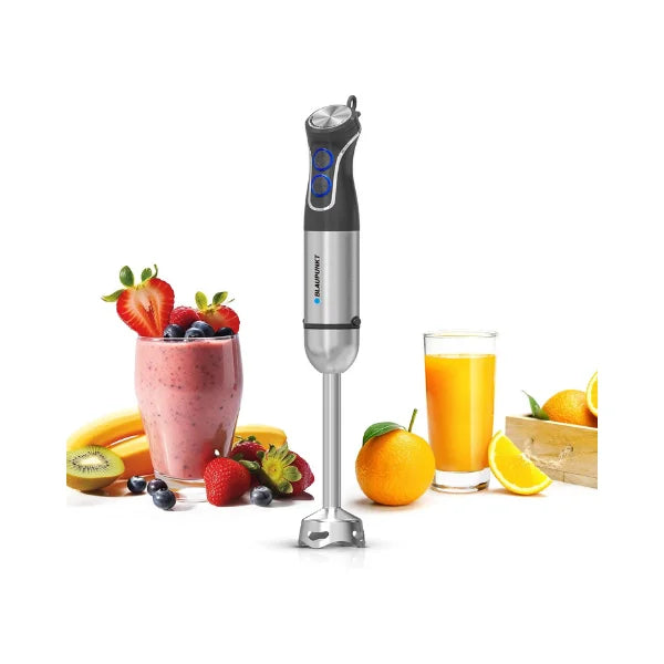 Blaupunkt Immersion Electric Hand Blender 1000W – Stainless Steel Body, Shaft & Blade, Variable Speed Control, Ergonomic Grip, Hot & Cold Blending, Easy to Clean, High Power Copper Motor