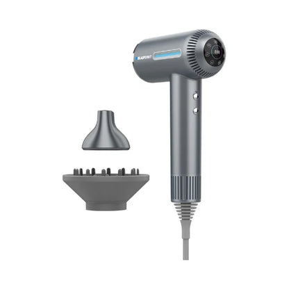 Blaupunkt Digital Hair Dryer 1600W – LED Display, Plasma Hair Care, 6 Temp Settings, Cool & Heat Modes, Magnetic Diffuser & Concentrator, BLDC Motor 110,000 RPM, Quick Drying, 2-Year Warranty