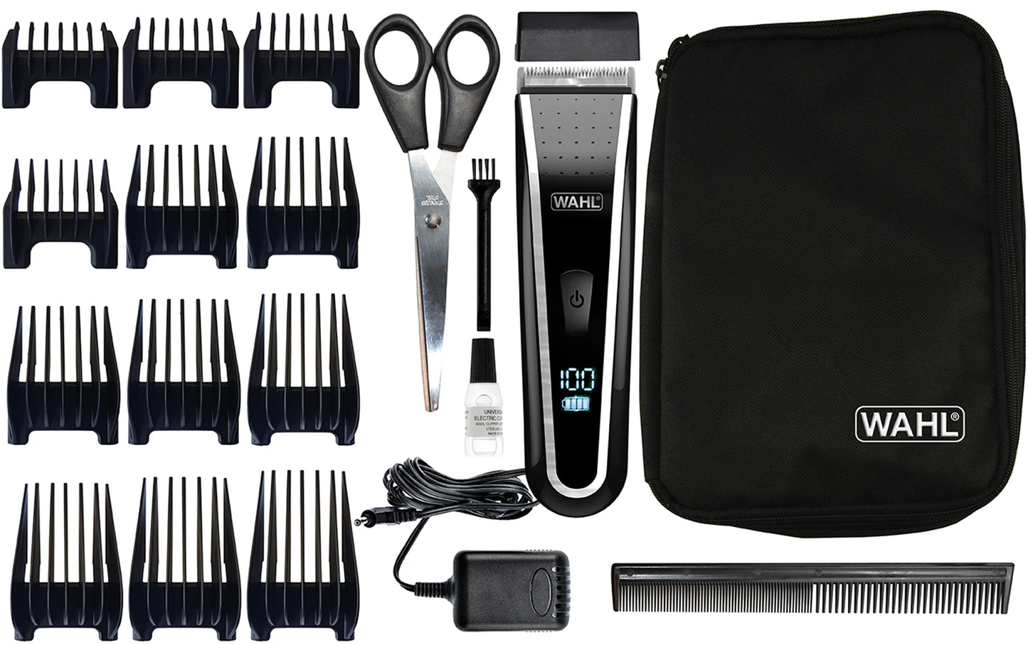 Wahl - Hair Clipper Lithium Pro LCD, Black